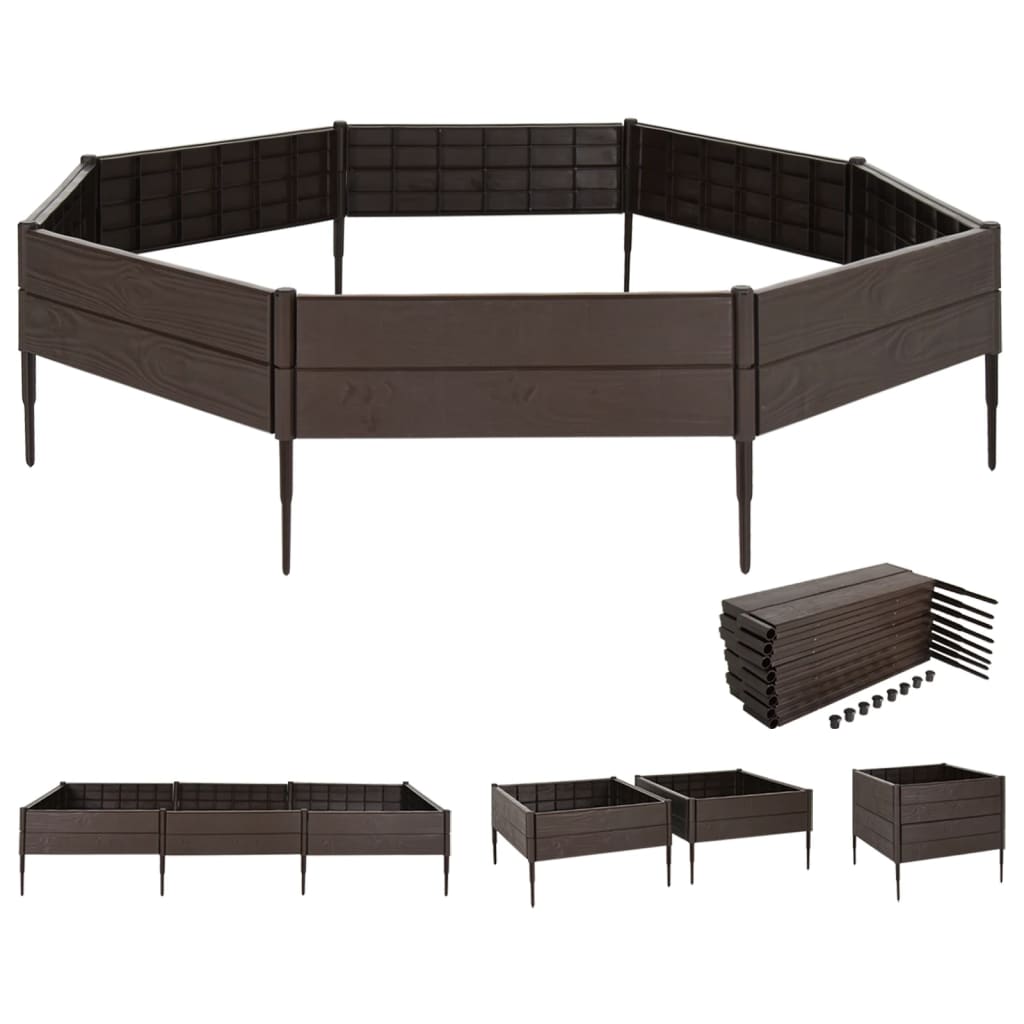 Vidaxl Planter a augmenté de 120x120x20 cm en polypropène