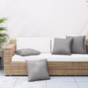 Coussins de canapé vidaxl 4 st 40x40 cm tissu gris