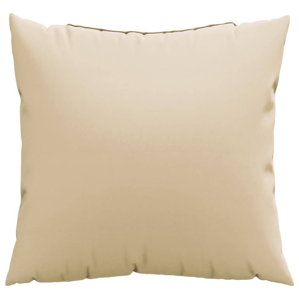 Coussins de la banque vidaxl 4 ST 40x40 cm en tissu beige