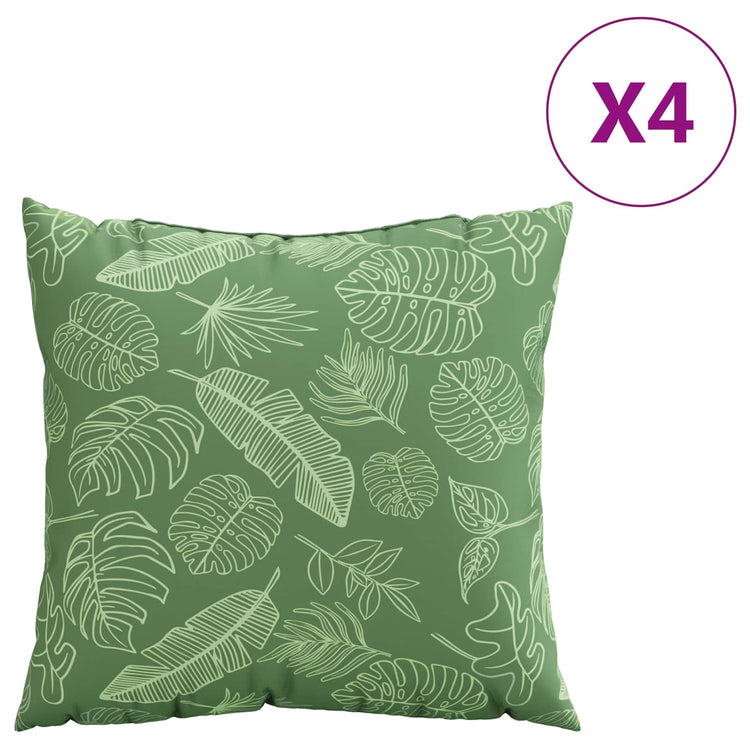 Vidaxx coussins d'écartement feuille 4 pcs motif feuille 40 x 40 cm tissu polyester