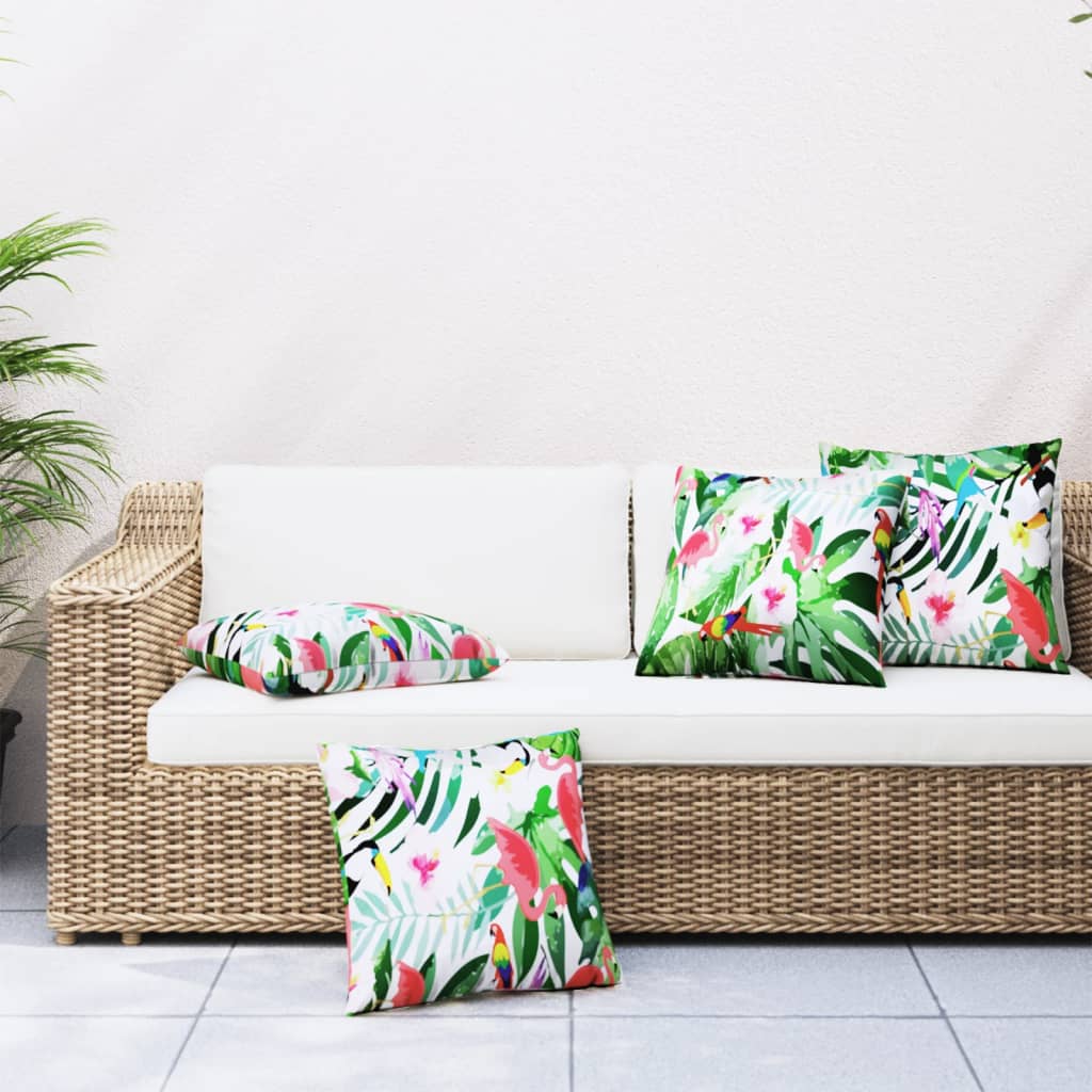 Vidaxl Coussins décoratifs 4 ST 50x50 cm Fabric multi-colorants