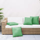 Coussins de canapé vidaxl 4 pcs 60x60 cm tissu vert