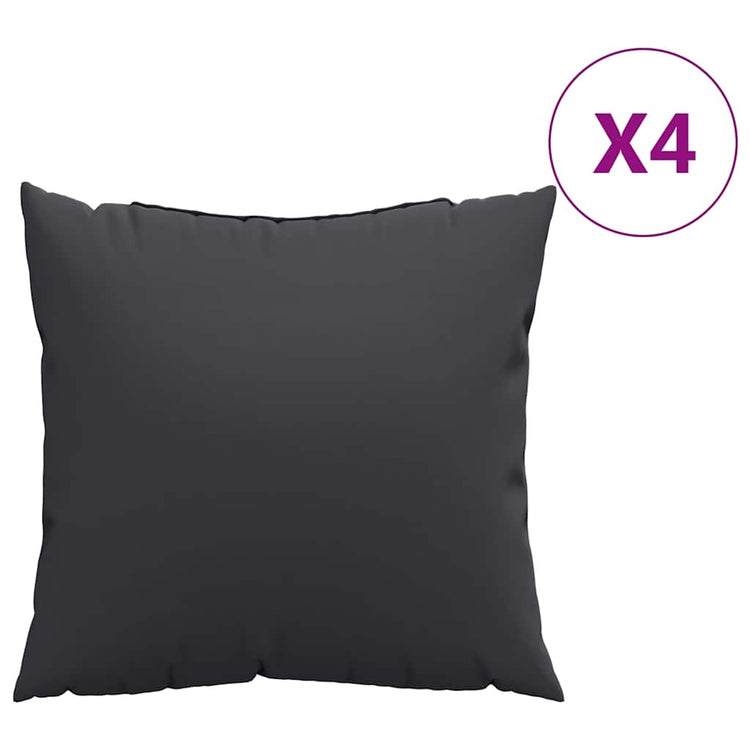 Vidaxx coussins de canapé 4 pcs 60x60 cm tissu noir