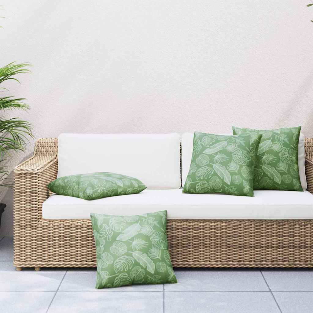 Vidaxx coussins d'écartement feuille 4 pcs motif feuille 60 x 60 cm tissu polyester