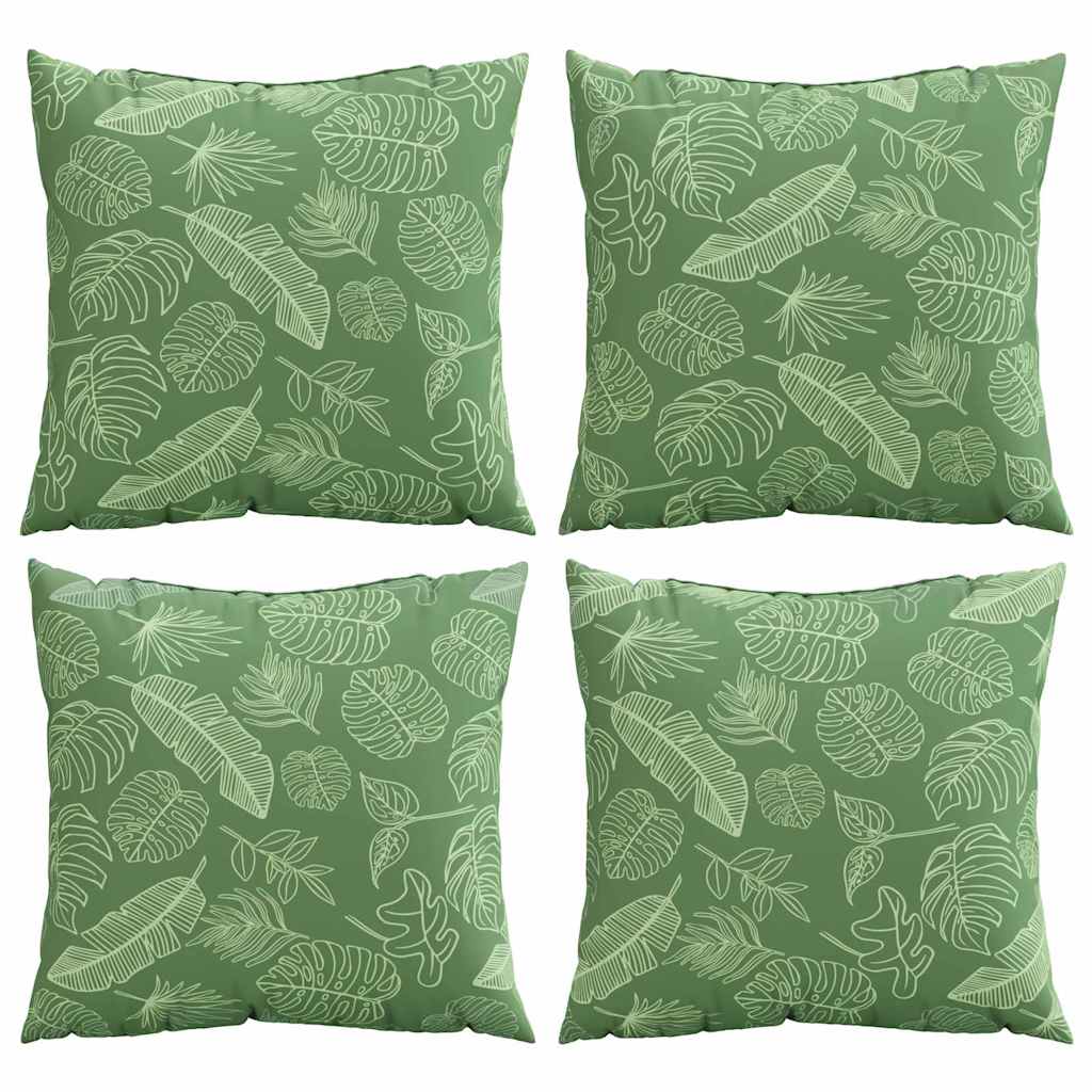Vidaxx coussins d'écartement feuille 4 pcs motif feuille 60 x 60 cm tissu polyester