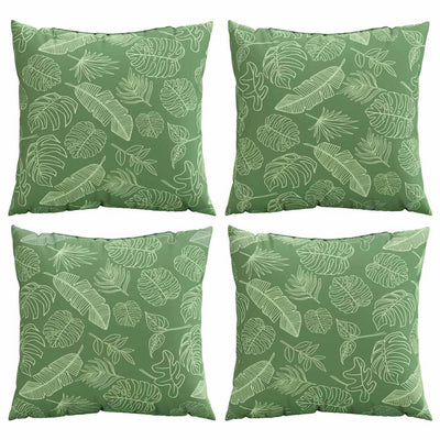 Vidaxx coussins d'écartement feuille 4 pcs motif feuille 60 x 60 cm tissu polyester