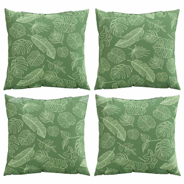 Vidaxx coussins d'écartement feuille 4 pcs motif feuille 60 x 60 cm tissu polyester