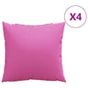 Vidaxl coussins unis 4 pcs rose 60 x 60 cm tissu polyester