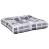 Coussin de palette vidaxl 50x50x12 cm tissu motif diamant gris