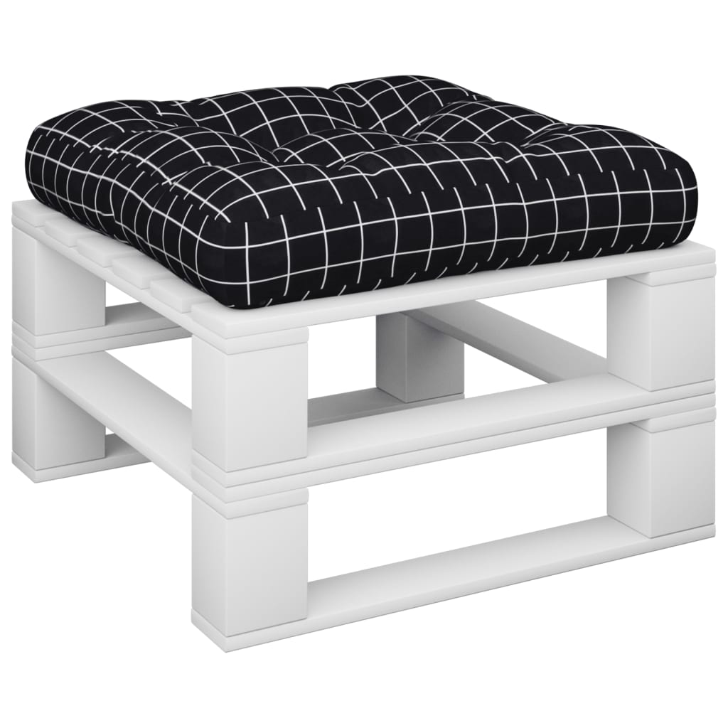 Modèle de fenêtre de coussin de palette Vidaxl 50x50x12 cm Black