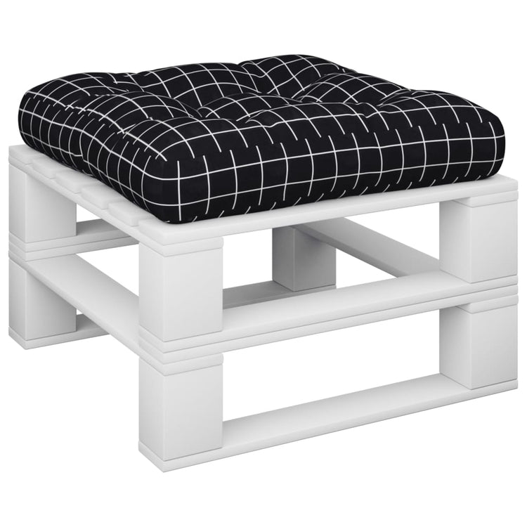 Modèle de fenêtre de coussin de palette Vidaxl 50x50x12 cm Black