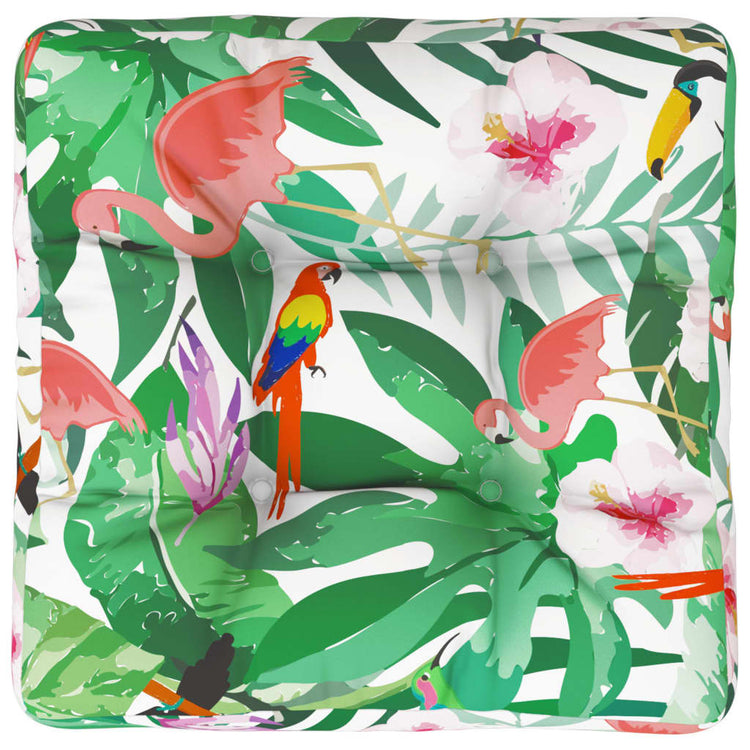 VidaXL coussin de palette 60x60x12 cm tissu multicolore