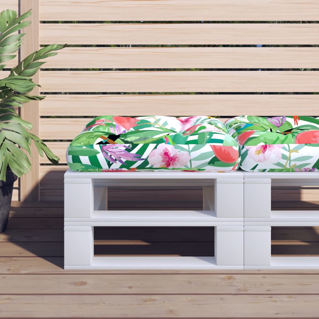 VidaXL coussin de palette 60x60x12 cm tissu multicolore
