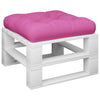 Coussin de palette vidaxl 60x60x12 cm tissu rose