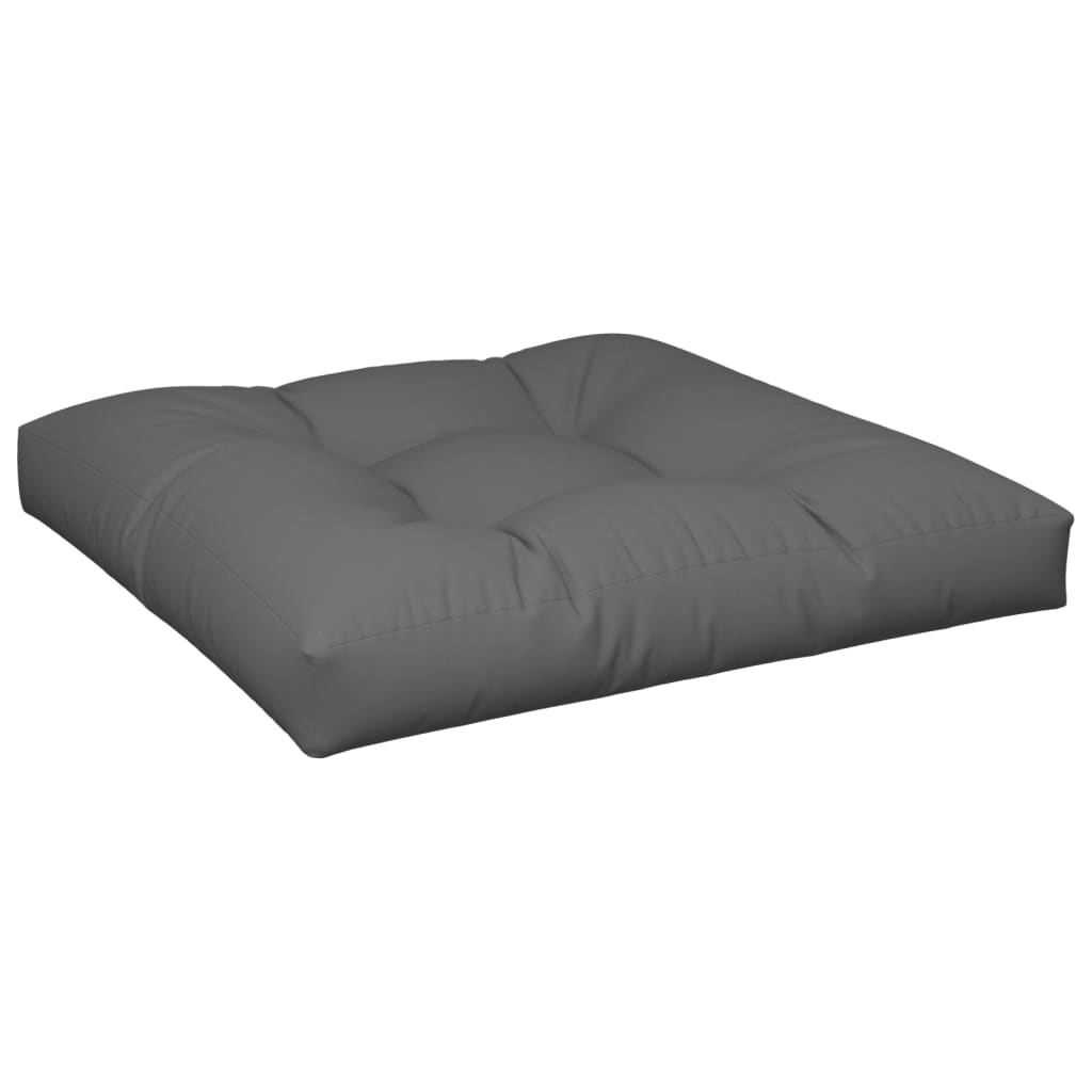 Coussin de palette Vidaxl 70x70x12 cm Tissu anthracite -colored