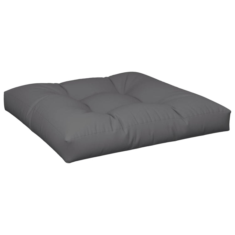 Coussin de palette Vidaxl 70x70x12 cm Tissu anthracite -colored