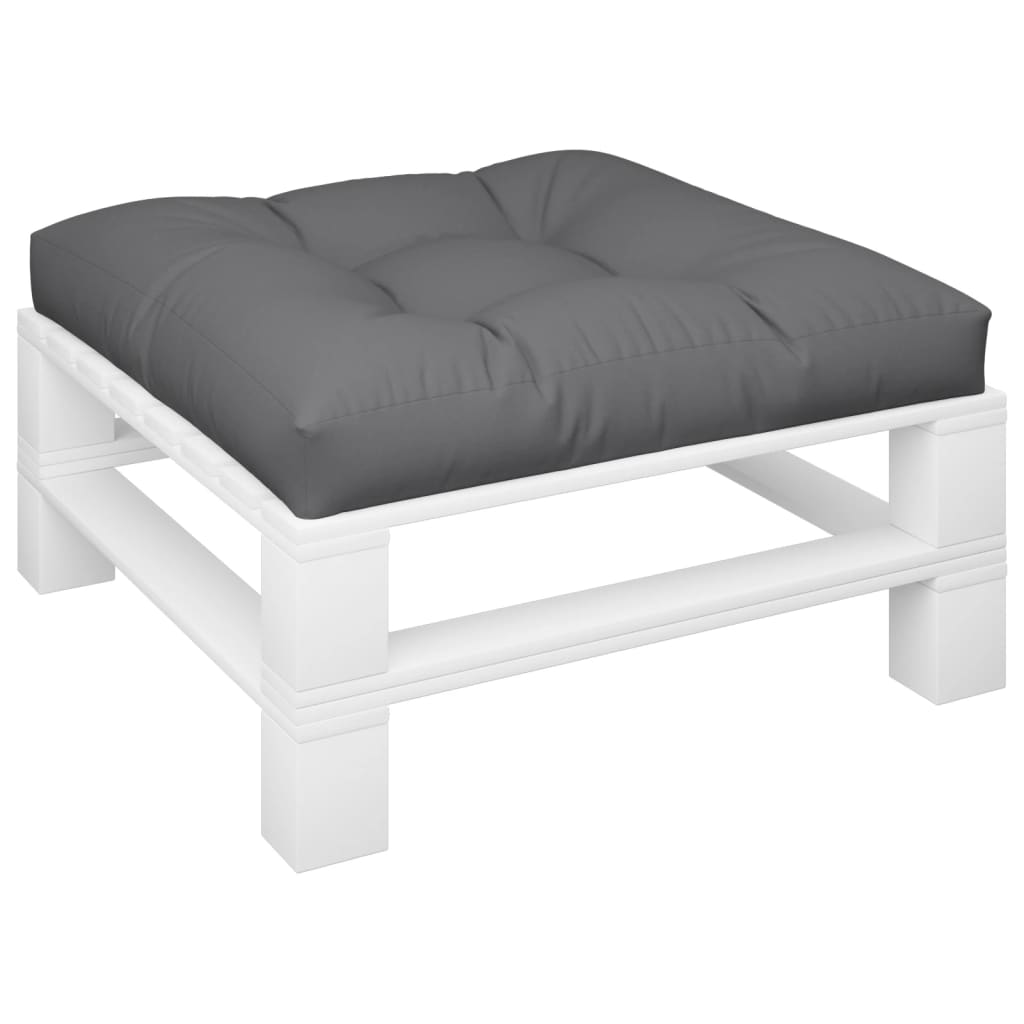 Coussin de palette Vidaxl 70x70x12 cm Tissu anthracite -colored