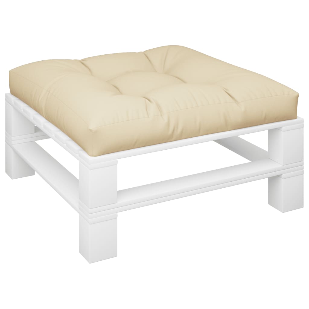 VidaXL coussin de palette 70x70x12 cm beige