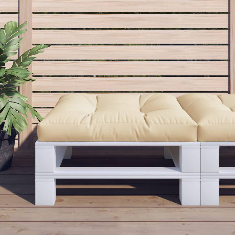 VidaXL coussin de palette 70x70x12 cm beige