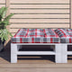 Coussin de palette vidaxl 70x70x12 cm motif de diamant de diamant rouge
