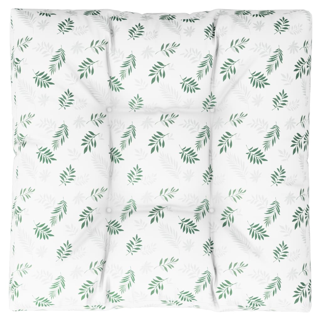 Modèle de feuille de coussin de palette Vidaxl 70x70x12 cm tissu