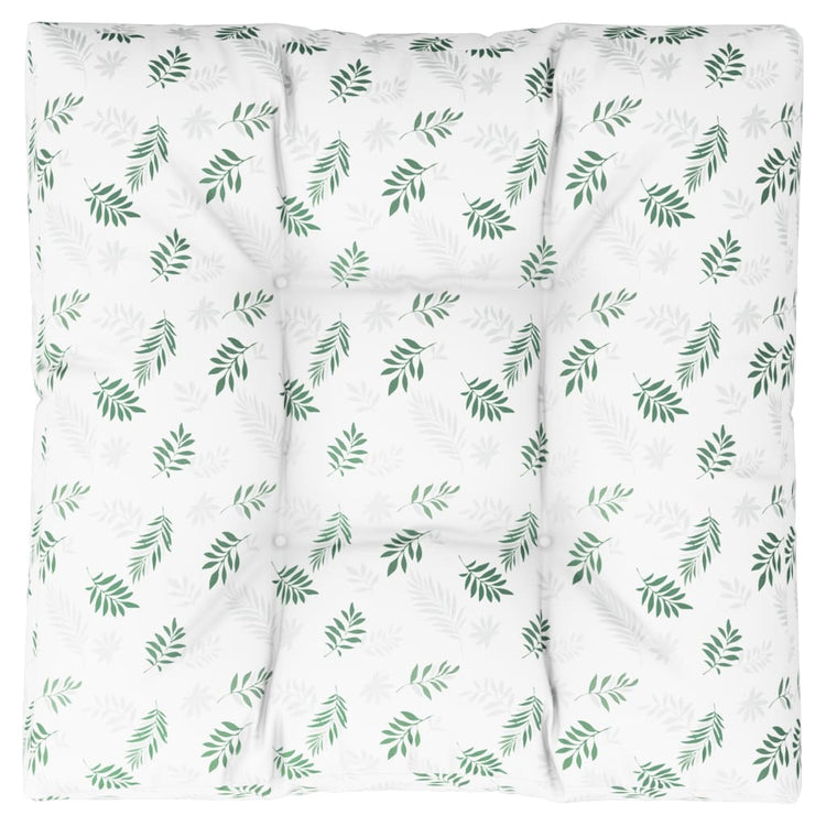 Modèle de feuille de coussin de palette Vidaxl 70x70x12 cm tissu