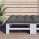 Vidaxx coussin palette 80x80x12 cm tissu anthracite