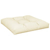 VidaXL coussin palette 80x80x12 cm tissu couleur crème