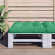 Coussin de palette vidaxl 80x80x12 cm en vert