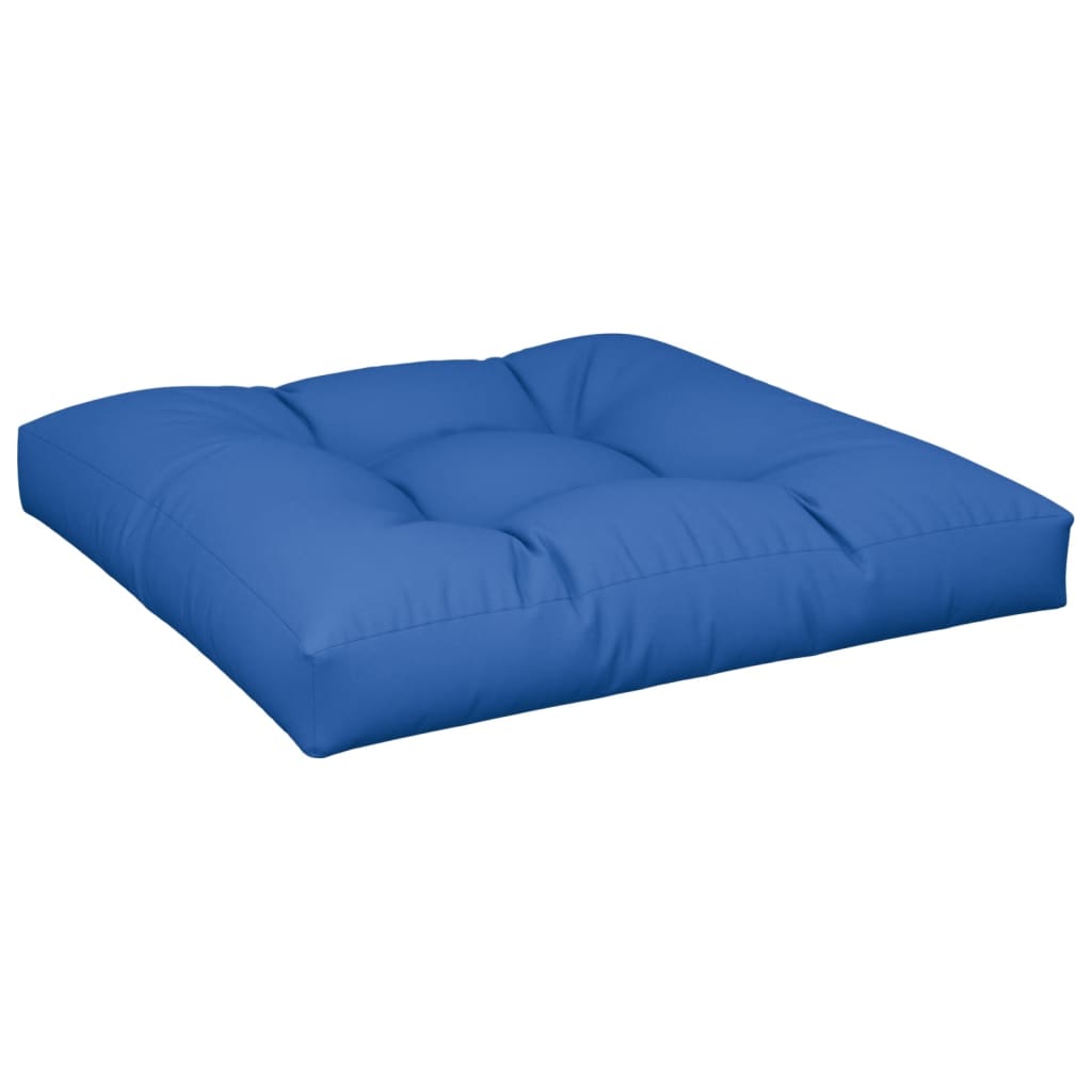 Coussin de palette vidaxl 80x80x12 cm tissu bleu royal