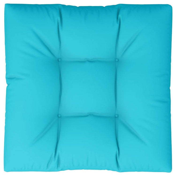 Coussin de palette vidaxl 80x80x12 cm Turquoise tissu