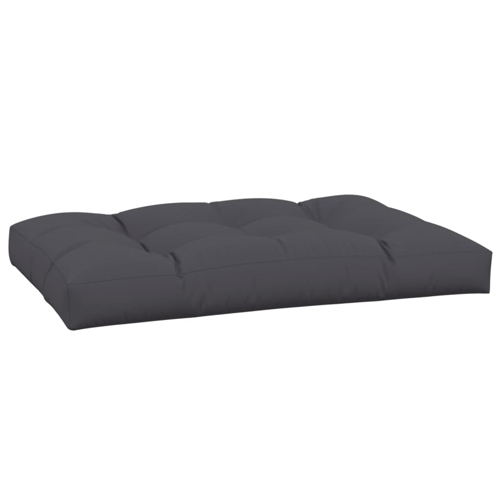 VidaXL coussin palette 120x80x12 cm tissu anthracite