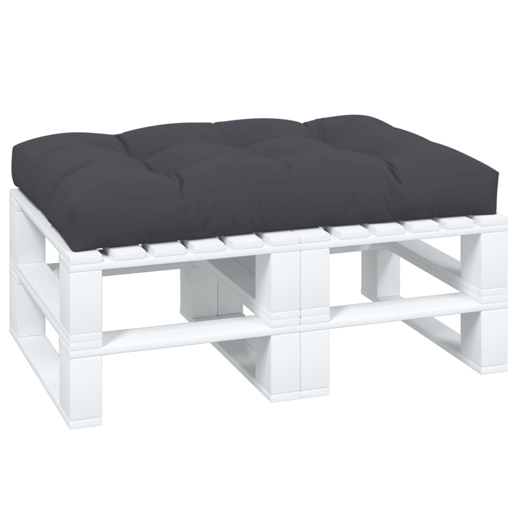 VidaXL coussin palette 120x80x12 cm tissu anthracite