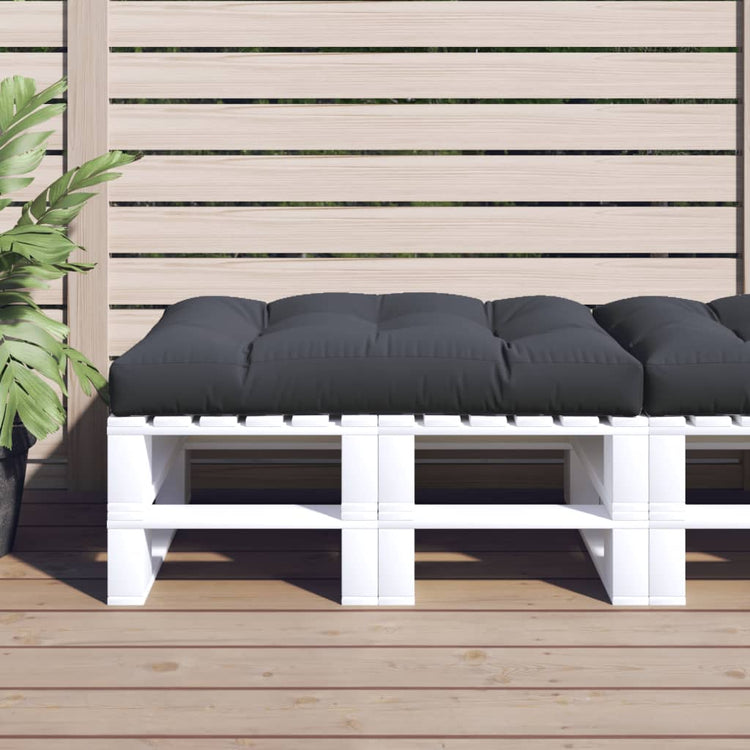 VidaXL coussin palette 120x80x12 cm tissu anthracite