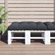 VidaXL coussin palette 120x80x12 cm tissu anthracite