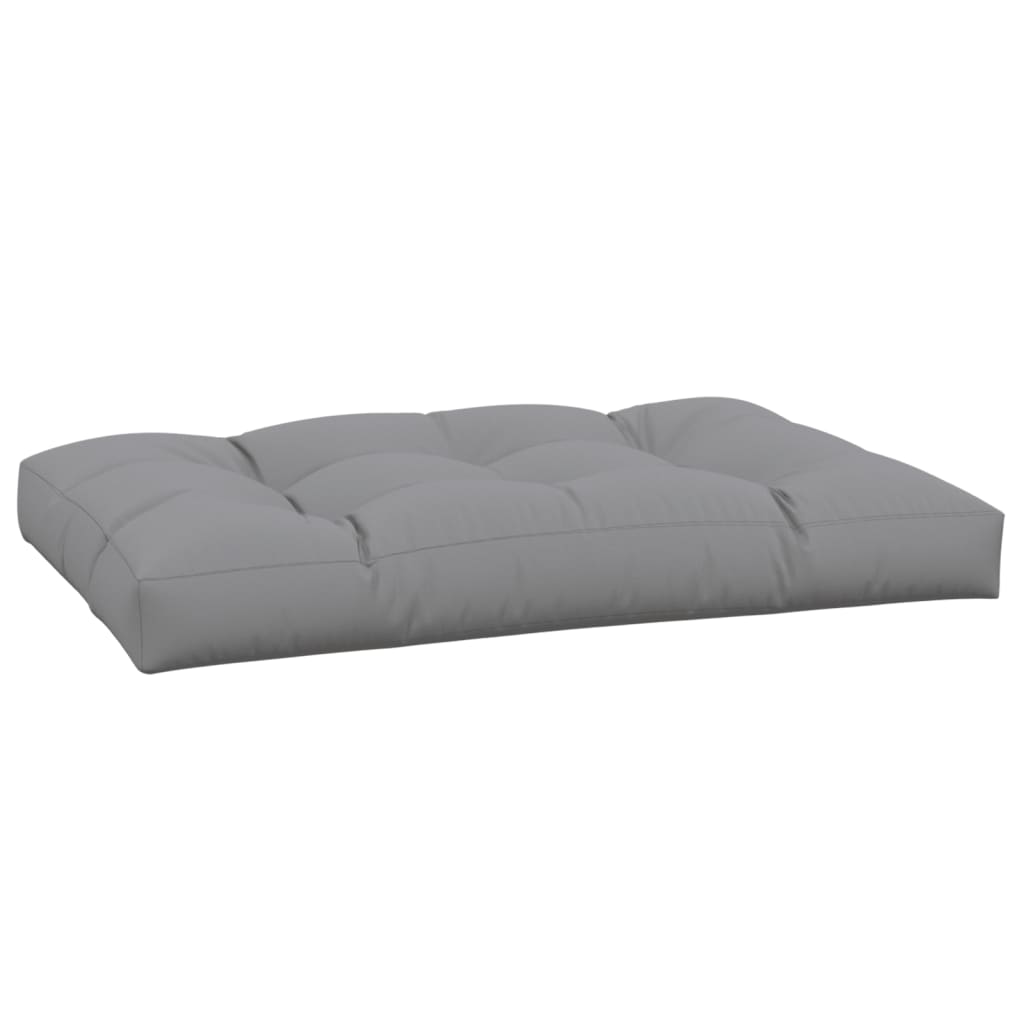VidaXL coussin de palette 120x80x12 cm tissu gris