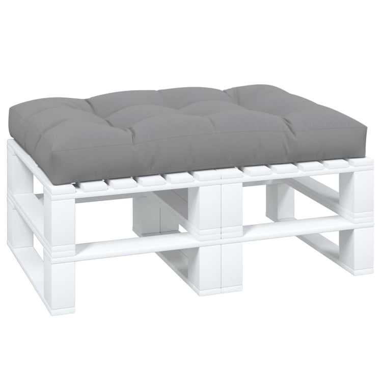 VidaXL coussin de palette 120x80x12 cm tissu gris