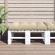 VidaXL coussin palette 120x80x12 cm tissu beige