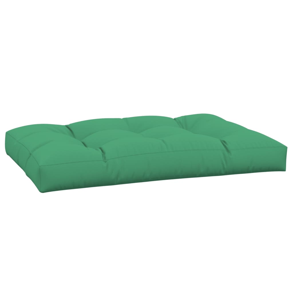 VidaXL coussin de palette 120x80x12 cm tissu vert