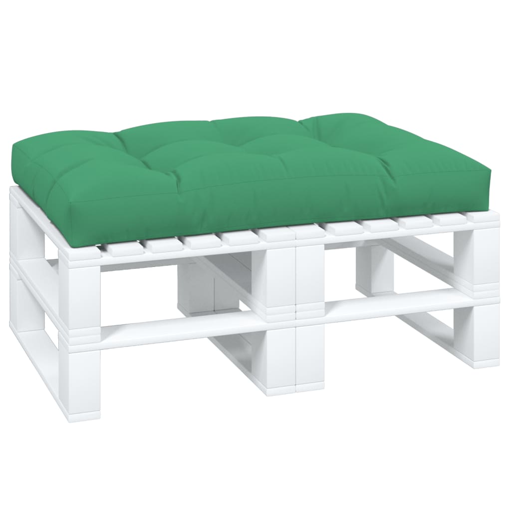 VidaXL coussin de palette 120x80x12 cm tissu vert