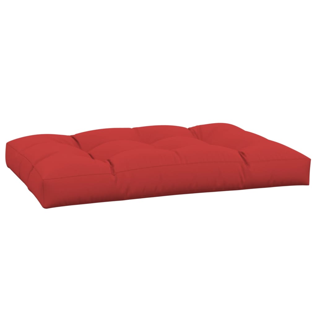 VidaXL coussin de palette 120x80x12 cm tissu rouge