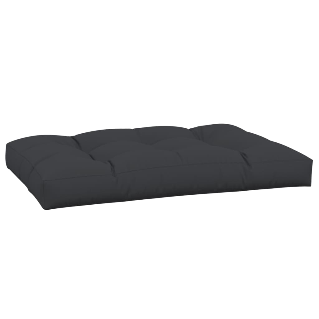 VidaXL coussin de palette 120x80x12 cm tissu noir