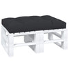 VidaXL coussin de palette 120x80x12 cm tissu noir