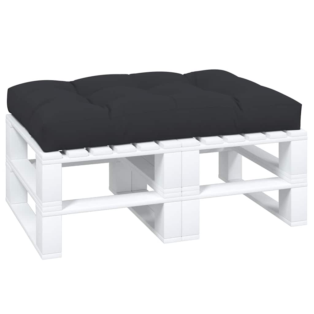 VidaXL coussin de palette 120x80x12 cm tissu noir
