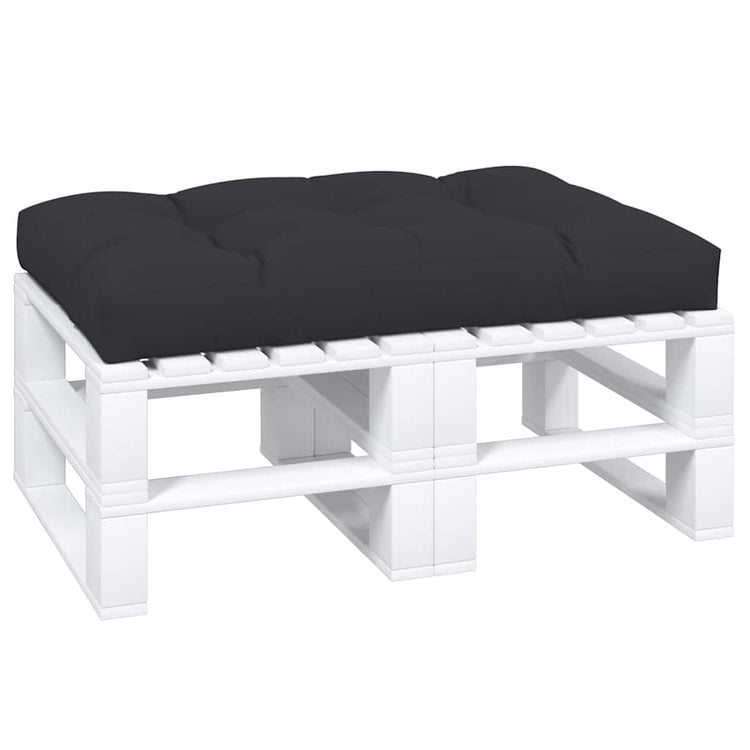 VidaXL coussin de palette 120x80x12 cm tissu noir