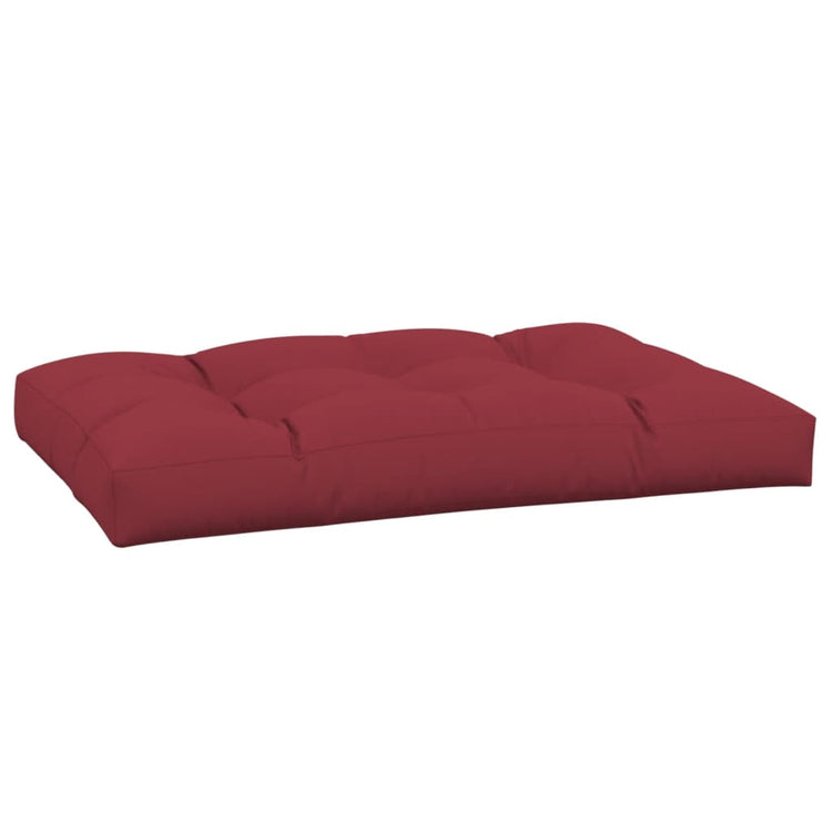 VidaXL coussin de palette 120 x 80 x 12 cm tissu rouge vin