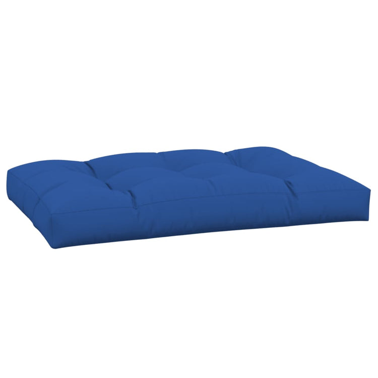 VidaXL coussin palette 120x80x12 cm tissu bleu royal