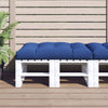 VidaXL coussin palette 120x80x12 cm tissu bleu royal