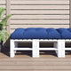 VidaXL coussin palette 120x80x12 cm tissu bleu royal