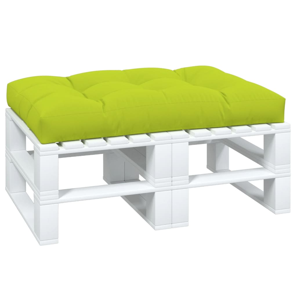 VidaXL coussin palette 120x80x12 cm tissu vert vif